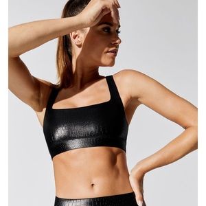 Carbon38 Crocodile Criss Cross bra - M